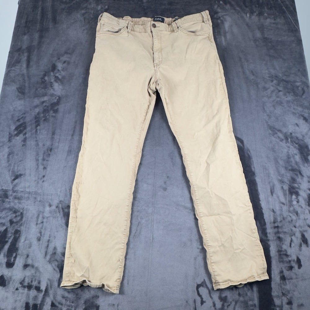 34 Heritage Charisma Pants Mens 42x32 Tan Khaki Comfort Rise Classic Fit